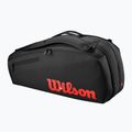 Tenisová taška Wilson Clash V3 Super Tour 6PK black/infrared 2