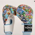 Boxerské rukavice Top King Boxing Culture white/blue 7