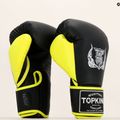 Boxerské rukavice Top King Reborn Boxing Semi Leather black/yellow 6