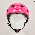 Detská cyklistická prilba MET Hooray pink hearts lesklá 7