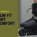 Rollerblade Twister XT dámske kolieskové korčule čierne 07221100 2A2 14