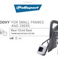 Polisport Groovy Maxi FF 29 čierna/šedá FO sedadlo na zadný rám bicykla 8406000011 8