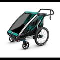 Dvojmiestny príves na bicykel Thule Chariot Lite zelený 10203022 11
