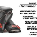 DBX BUSHIDO "Hammer - Red" Muay Thai boxerské rukavice čierna/červená 20