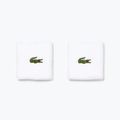 Lacoste návleky na zápästie 2 ks biele RL9272