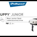 Sedadlo na bicykel Polisport Guppy Junior CFS so zadným nosičom šedé FO 8636100012 8