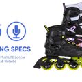 Playlife Lancer 84 dámske kolieskové korčule čiernofialové 880274 17