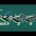 JOBE Revolve Towable 3P tyrkysovo-čierny plavák 230320001-PCS 7
