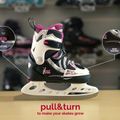 Detské kolieskové korčule FILA Wizy black/salmon 10