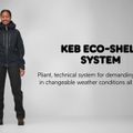 Pánska bunda do dažďa Fjällräven Keb Eco-Shell zelená F82411 11