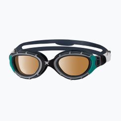 Plavecké okuliare Zoggs Predator Flex Polarized Ultra black/ green/ polarized copper