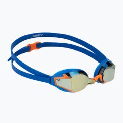 Plavecké okuliare TYR Stealth-X Performance Mirrored navy/gold