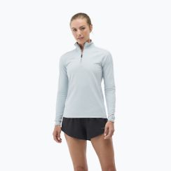 Dámska bežecká mikina HOKA GlideTech Quarter Zip mineral blue
