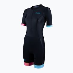 Dámsky triatlonový oblek ZONE3 Activate+ Trisuit black/neon