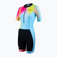 Dámsky triatlonový oblek ZONE3 Activate+ Trisuit neon/black