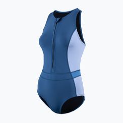 Dámsky plavecký neoprén ZONE3 Yulex Sleeveless multi blue/white