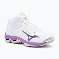 Dámska volejbalová obuv Mizuno Wave Voltage 2 Mid white/patrician purple/quince