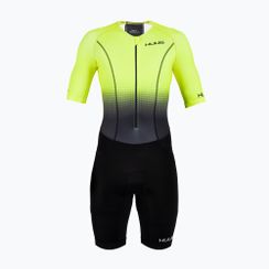 Pánsky triatlonový oblek HUUB Commit Long Course Suit čierno-žltý COMLCSFY