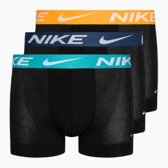 Pánske boxerky Nike Dri-Fit Essential Micro Trunk 3 páry modrá/navy/yellow