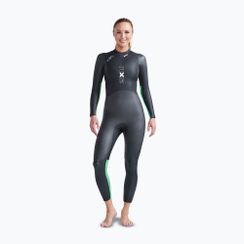 Dámsky triatlonový neoprén  2XU Propel Openwater black/bright green