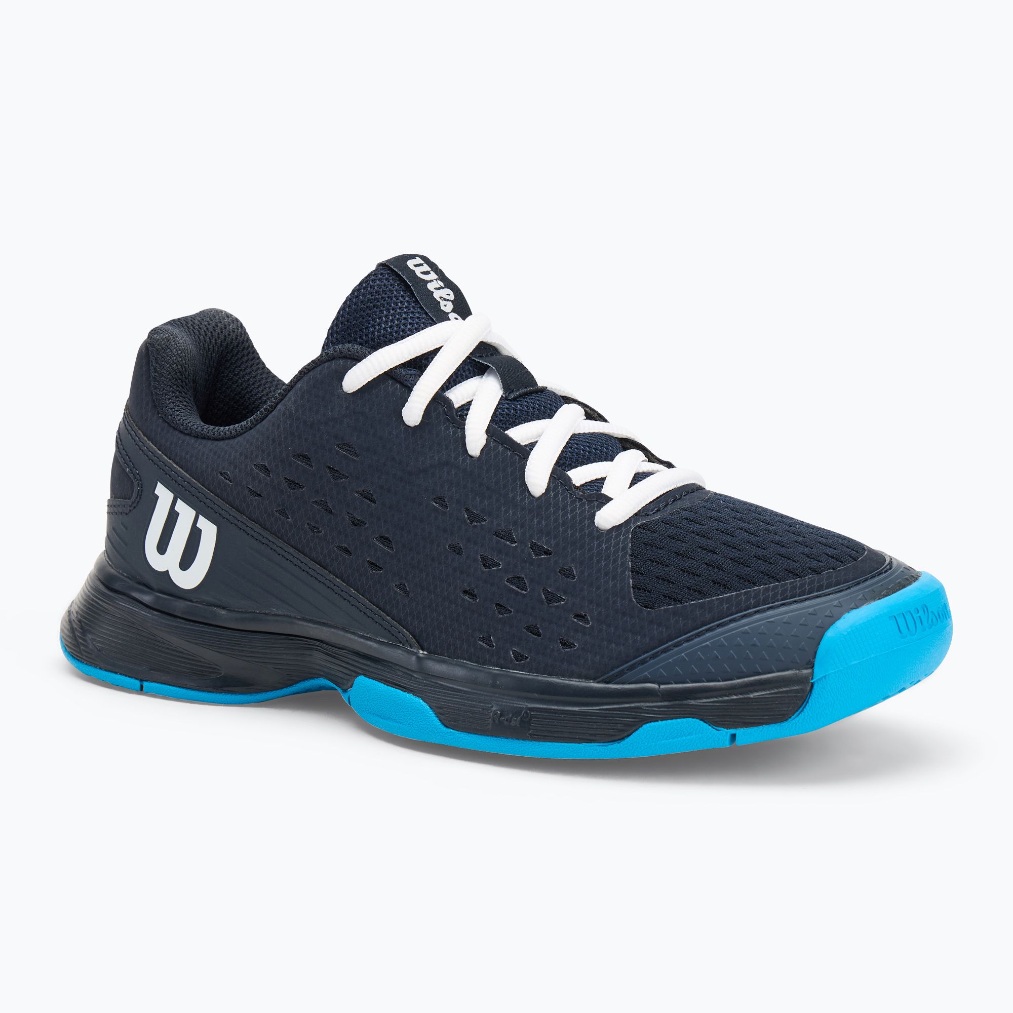 Wilson Rush Pro L Jr detská tenisová obuv navy blazer/white/ atomic blue (Rush Pro L Jr WRS335270)