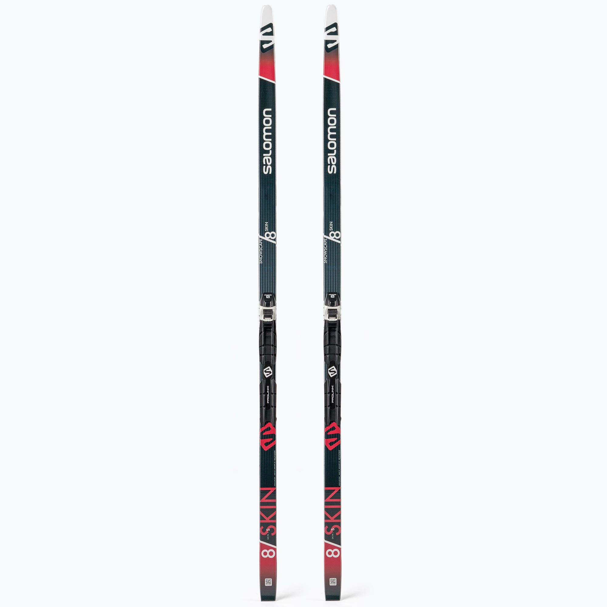 Salomon Snowscape 8 Skin + Prolink Auto bežecké lyže black/red L413753PM (Snowscape 8 Skin + Prolink Auto L413753PM)