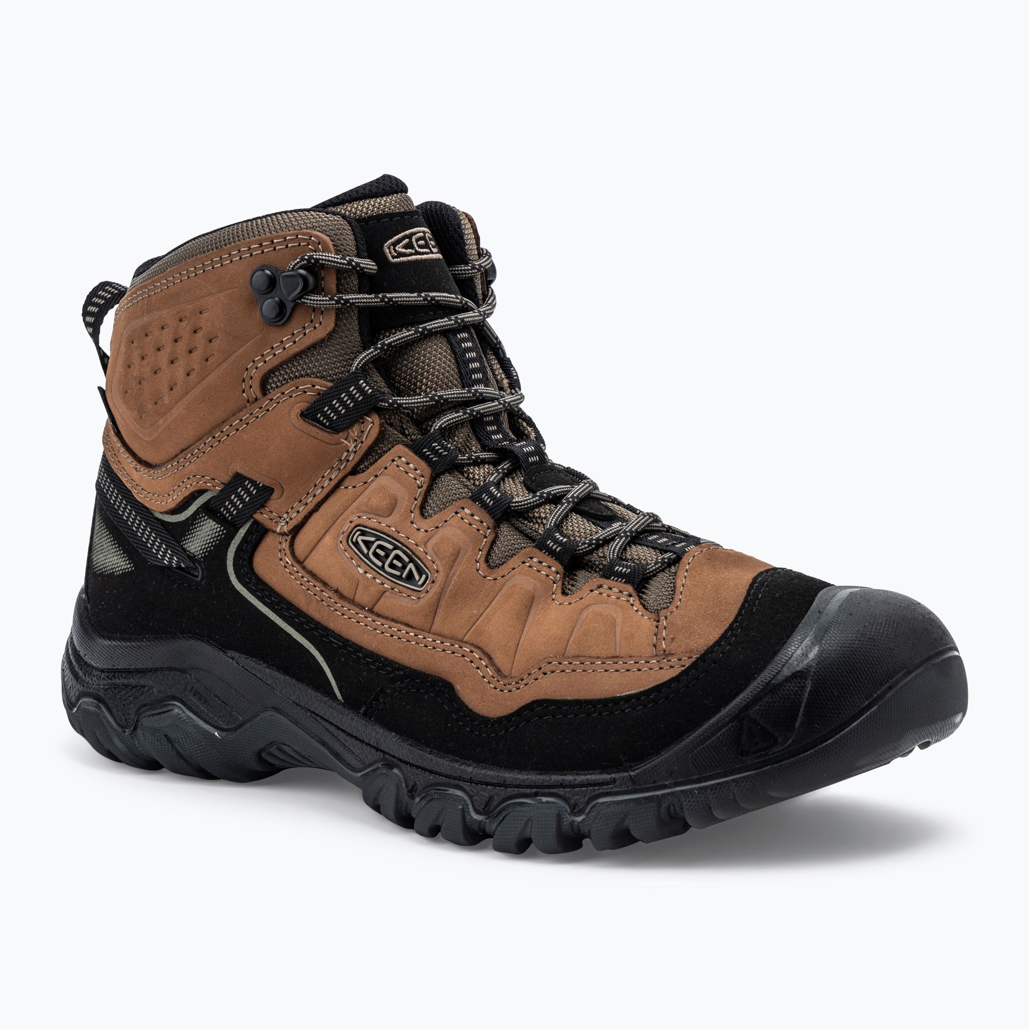 Pánske trekové topánky KEEN Targhee IV Mid Wp wide bison /brindle (Targhee IV Mid Wp 1029002)