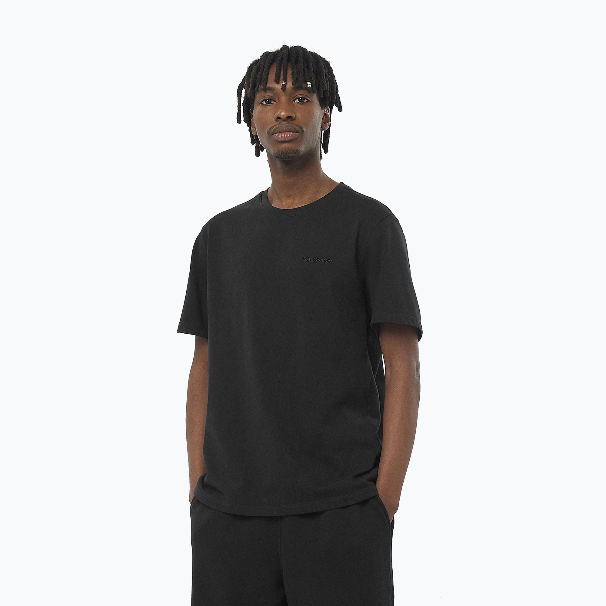 Pánske tričko Salomon Logo Pride deep black (Logo Pride LC2288100)