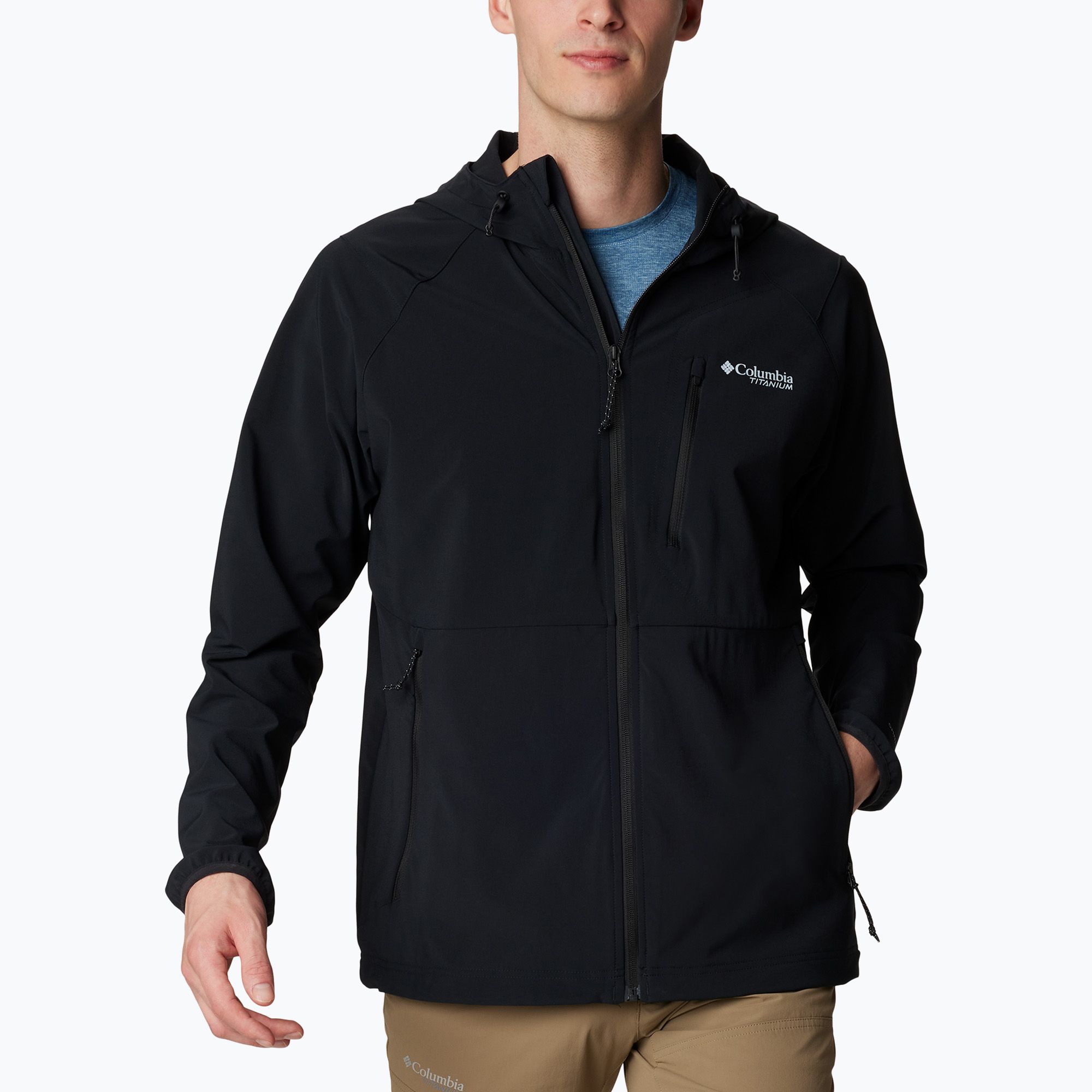 Pánska softshellová bunda Columbia Triple Canyon s kapucňou čierna (Triple Canyon Hooded 2099161010)