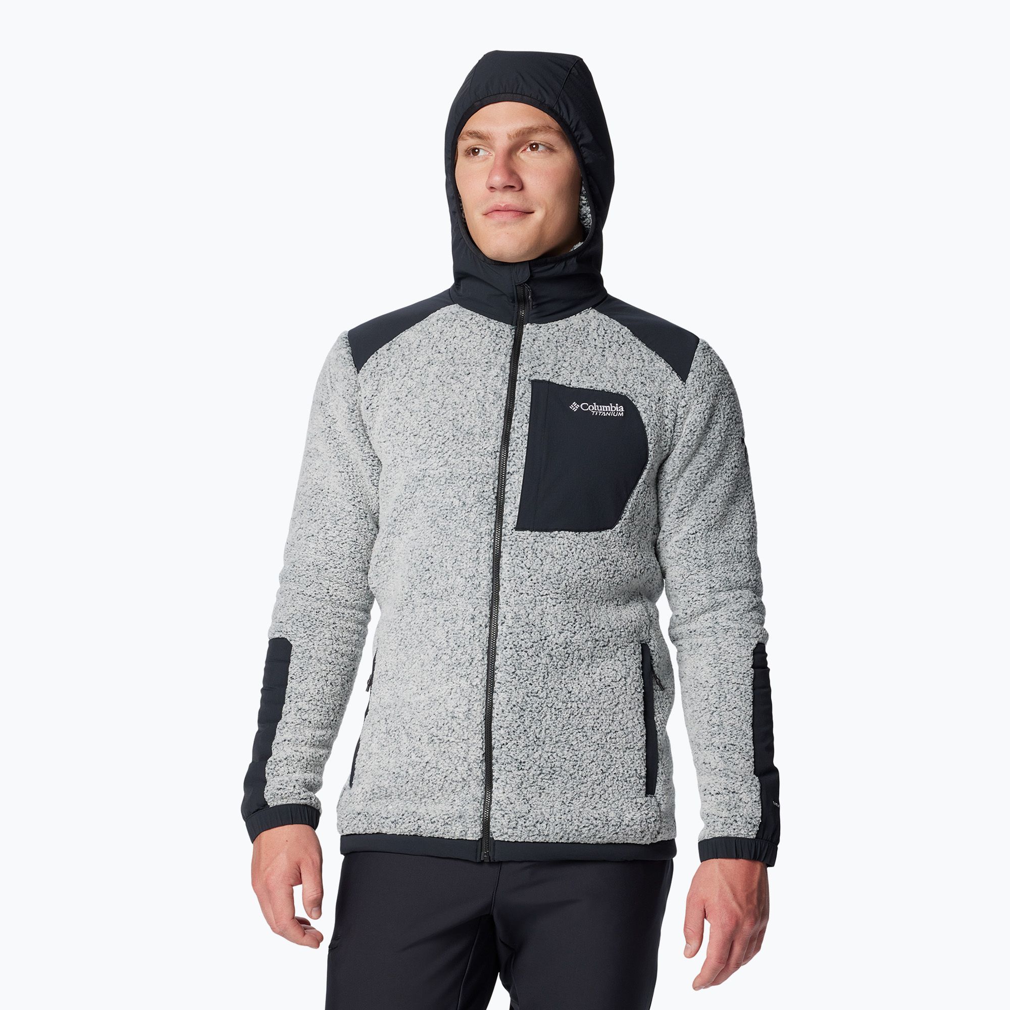 Pánska mikina Columbia Arctic Crest Sherpa white / black (Arctic Crest Sherpa 2096475100)