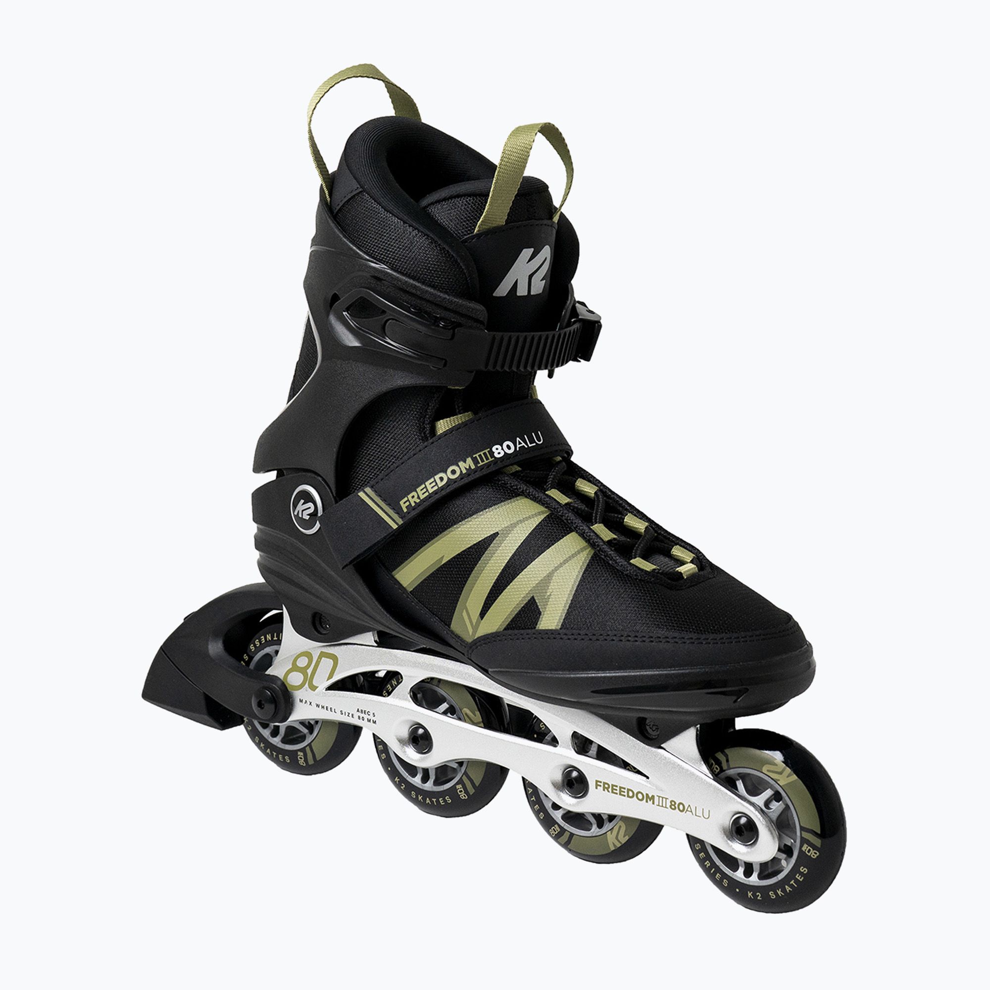 Pánske korčule K2 Freedom III 8 Alu black-green 3H61.1.1.85 (Freedom III 80 Alu 30H0601.1.1.085)