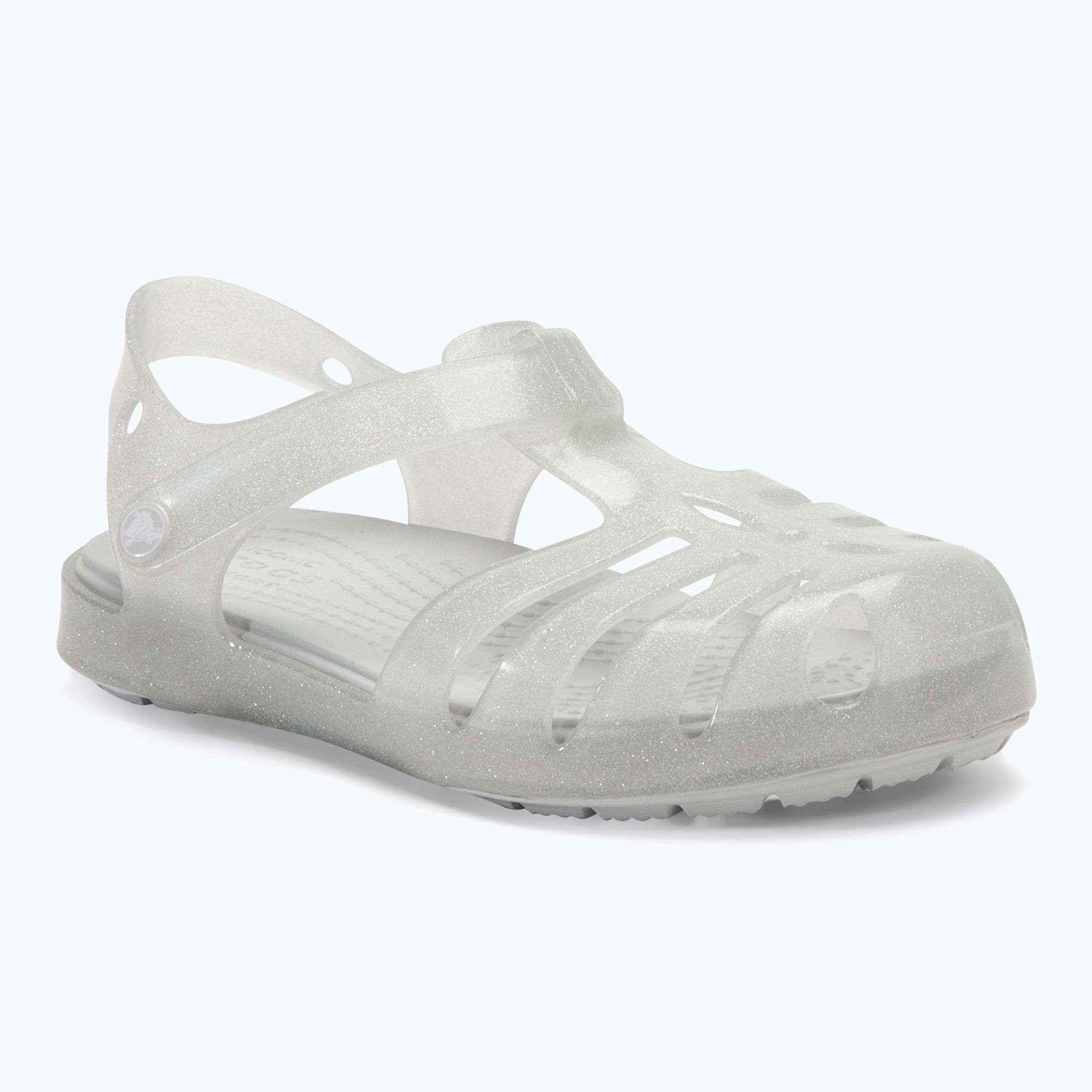 Detské sandále Crocs Isabella Glitter silver glitter (Isabella Glitter 208444-0IC)