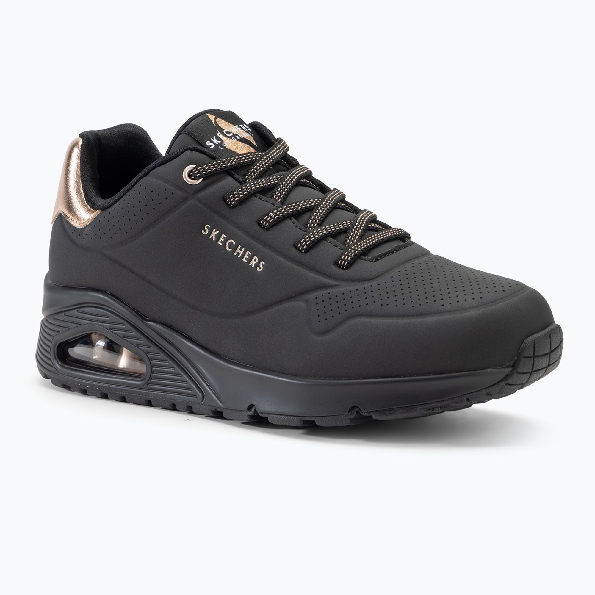 Dámske topánky SKECHERS Uno Shimmer Away black/gold (Uno Shimmer Away 155196 BBK)