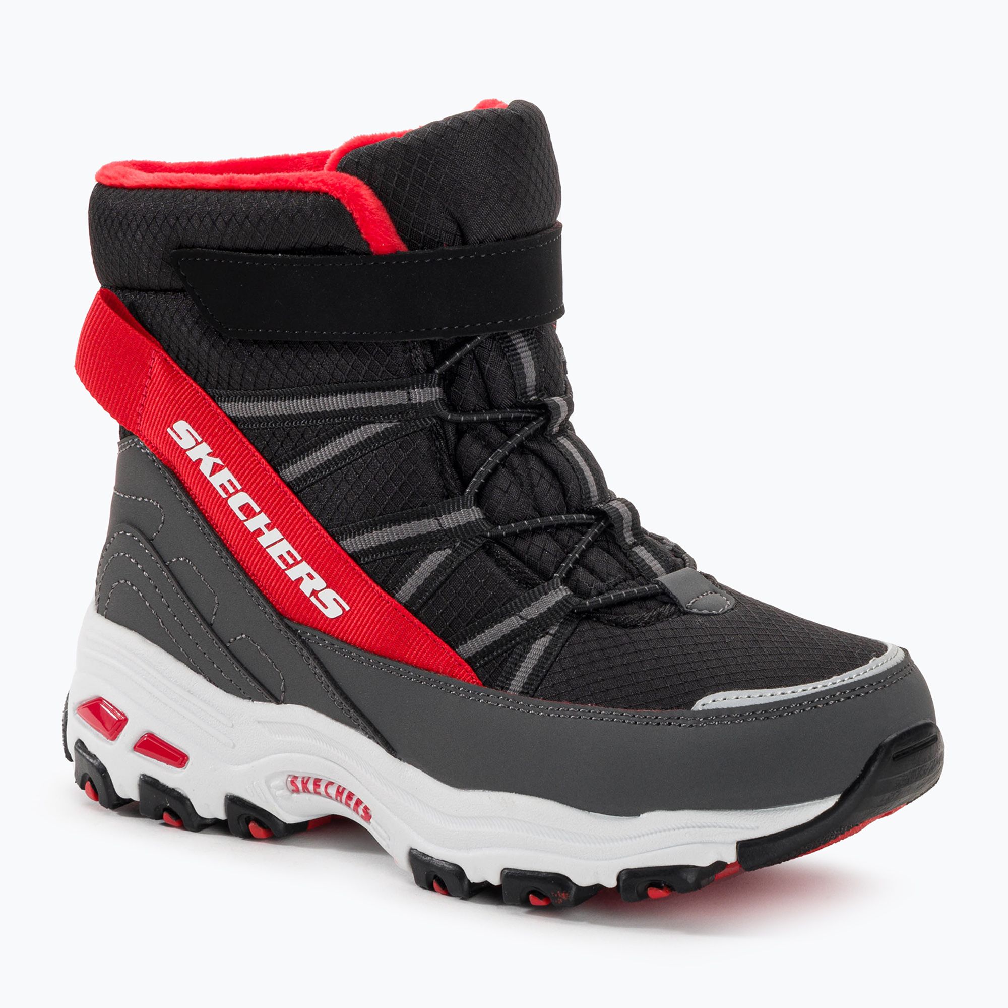Detské trekové topánky SKECHERS D'Lites black/red (D'Lites 660092L BKRD)