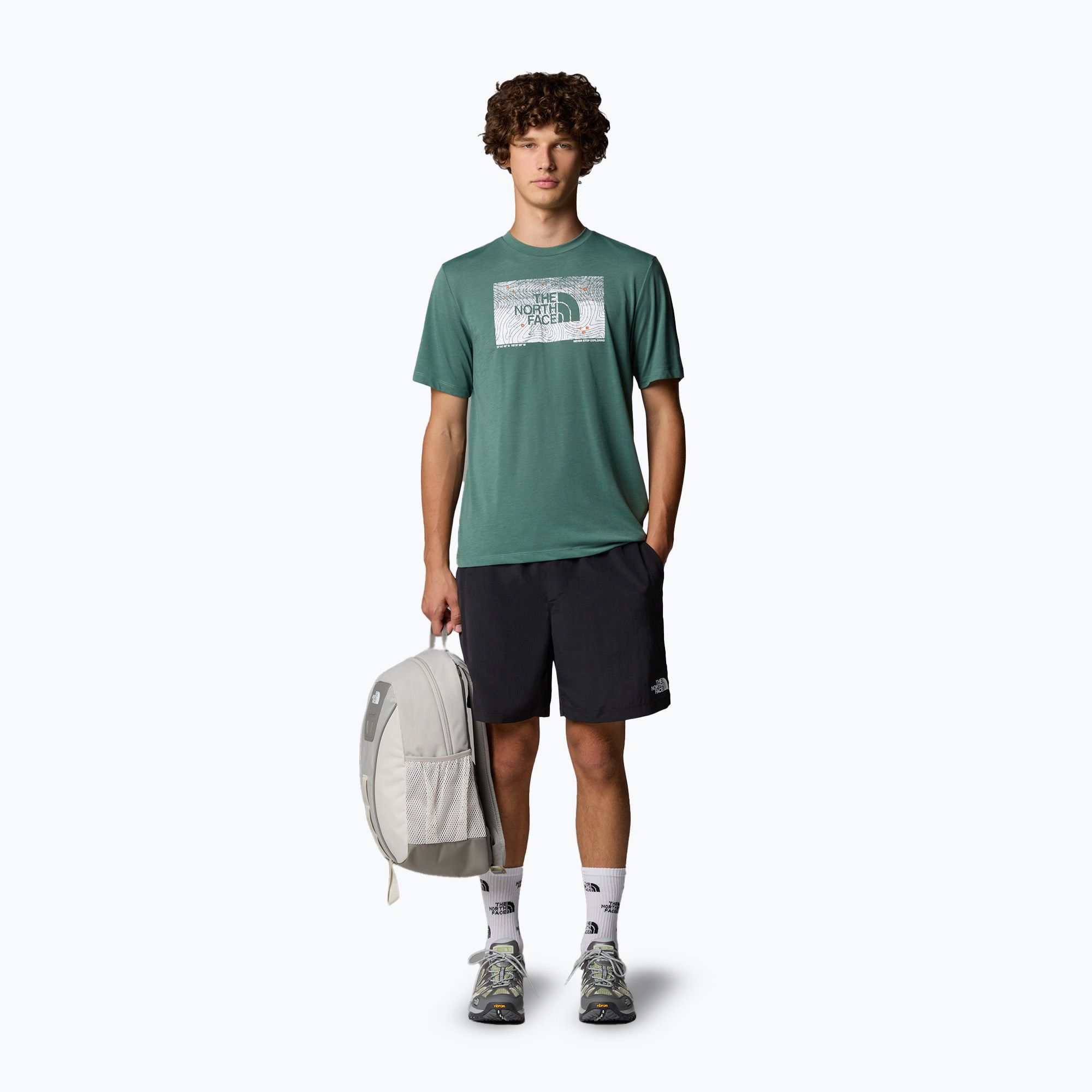Pánske tričko The North Face Foundation Abstract Graphic Tee duck green (Foundation Abstract Graphic Tee NF0A8BQVHCH1)