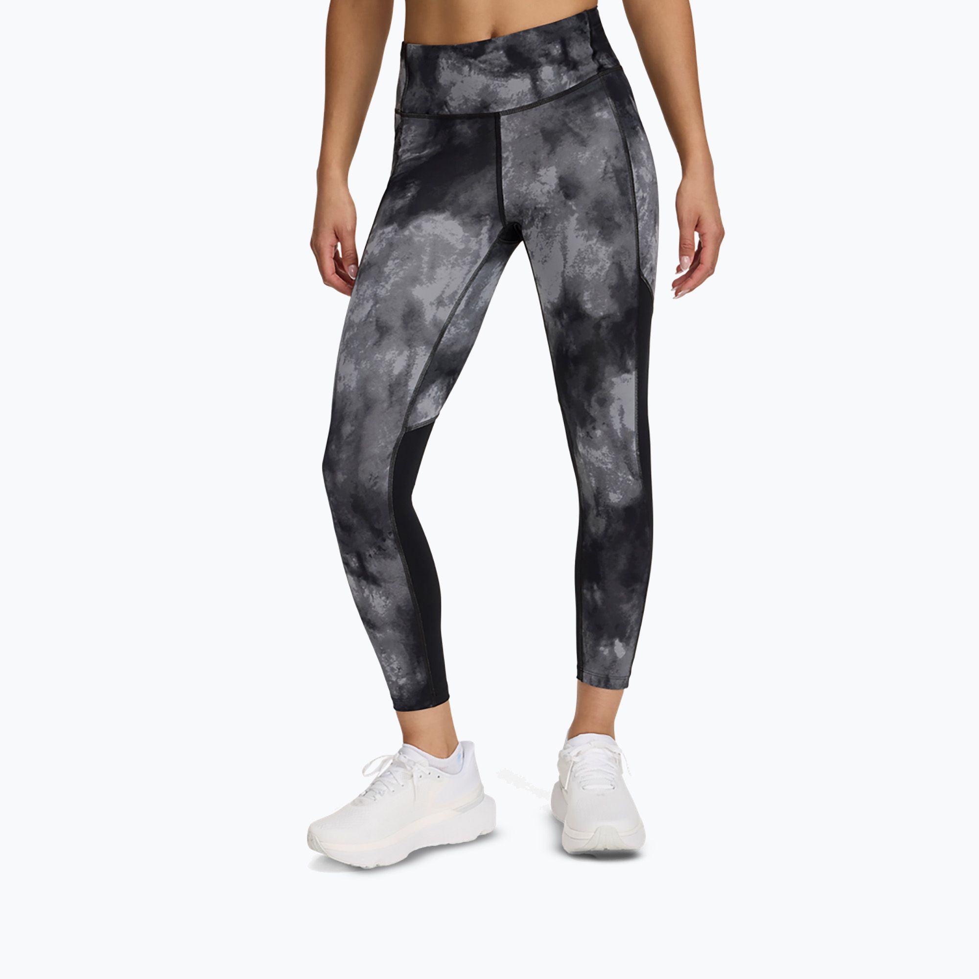 Leggins do biegania damskie Under Armour Launch Printed Ankle black/reflective (Launch Printed Ankle 1369772-008)