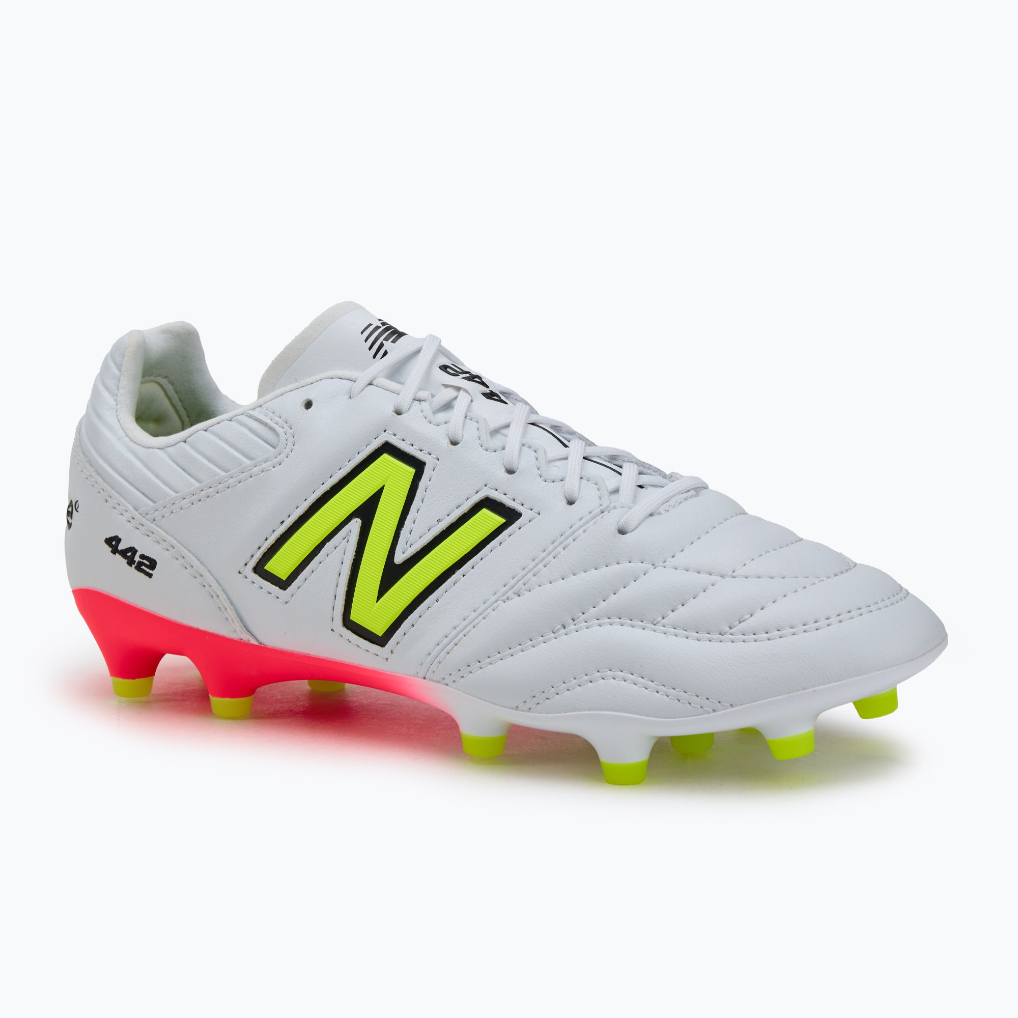 Pánske kopačky New Balance 442 Pro V2 FG white (442 Pro V2 FG MS41FMB2.D.090)