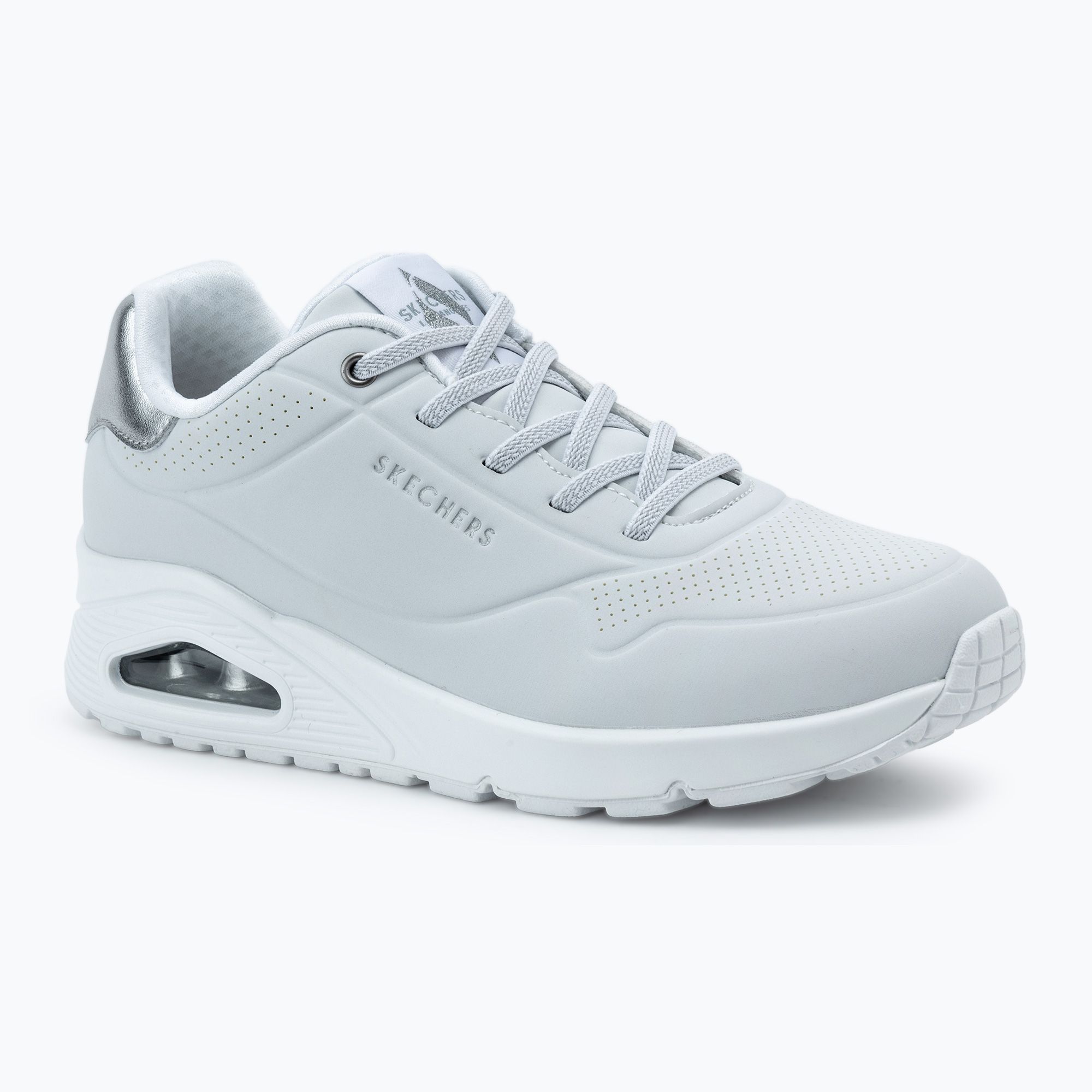 Dámska obuv SKECHERS Uno Shimmer Away white/silver (Uno Shimmer Away 155196 WSL)