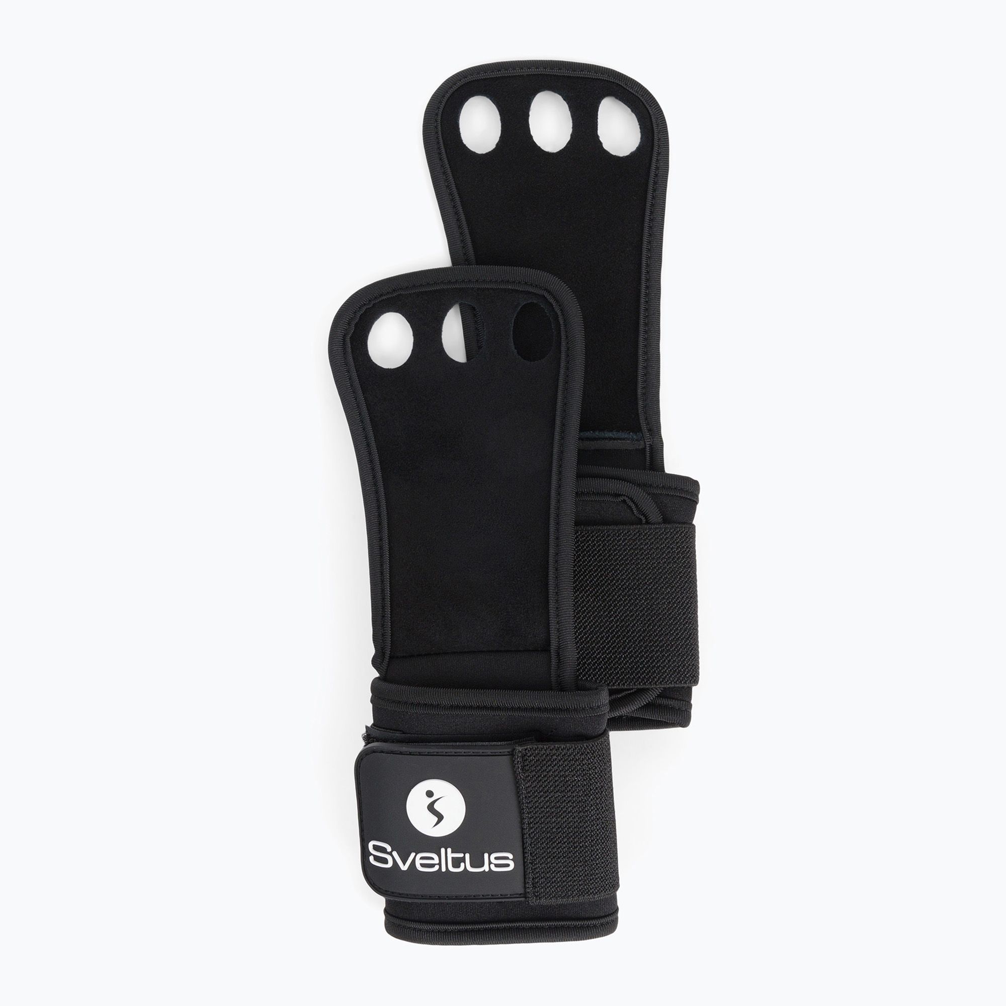 Sveltus Premium Hole Hand Grip gymnastické kože na silový a crossfitový tréning čierne 5656 (Premium Hole Hand Grip 5657)