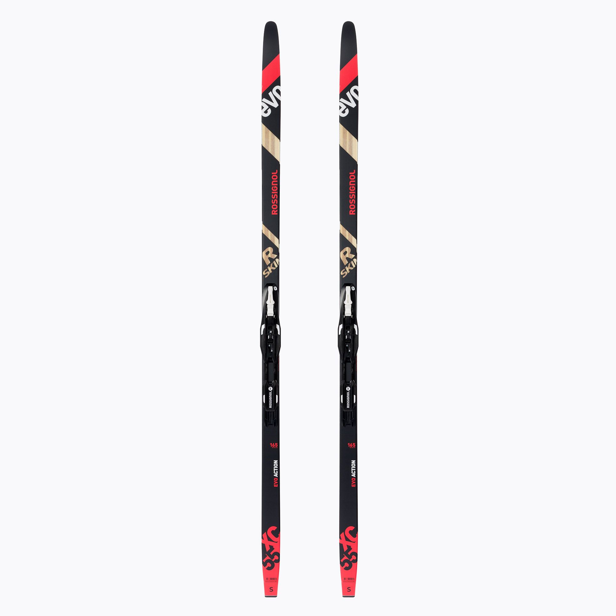 Pánske bežecké lyže Rossignol Evo XC 55 R-Skin + Control SI red/black