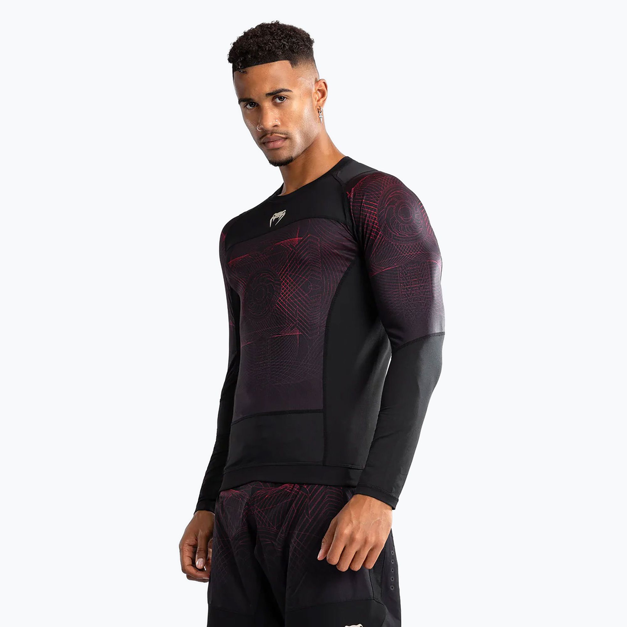 Venum G-Fit Air Pánsky chránič na chrbát s dlhým rukávom deep black/fire red