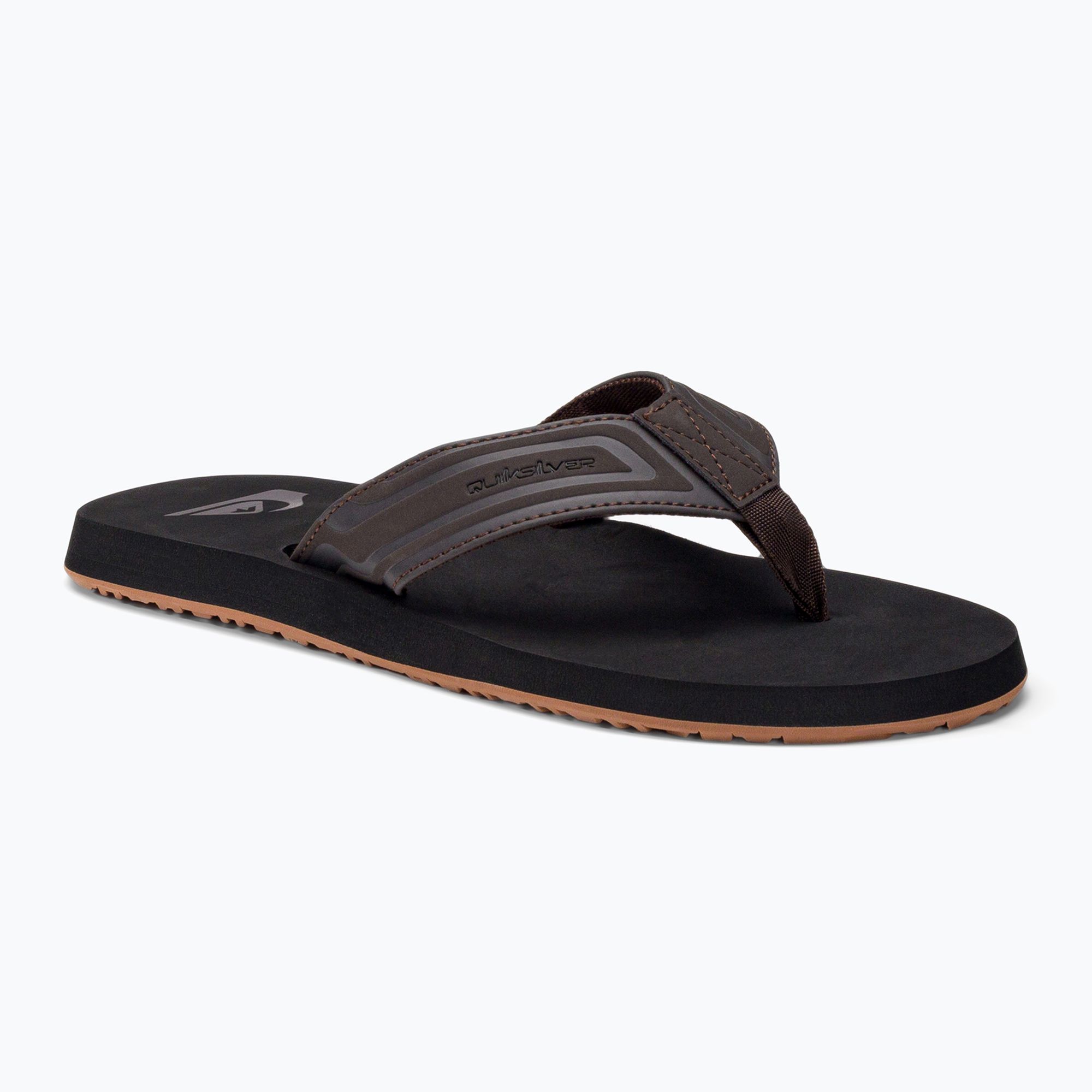 Quiksilver pánske žabky Monkey Wrench Core brown AQYL101324