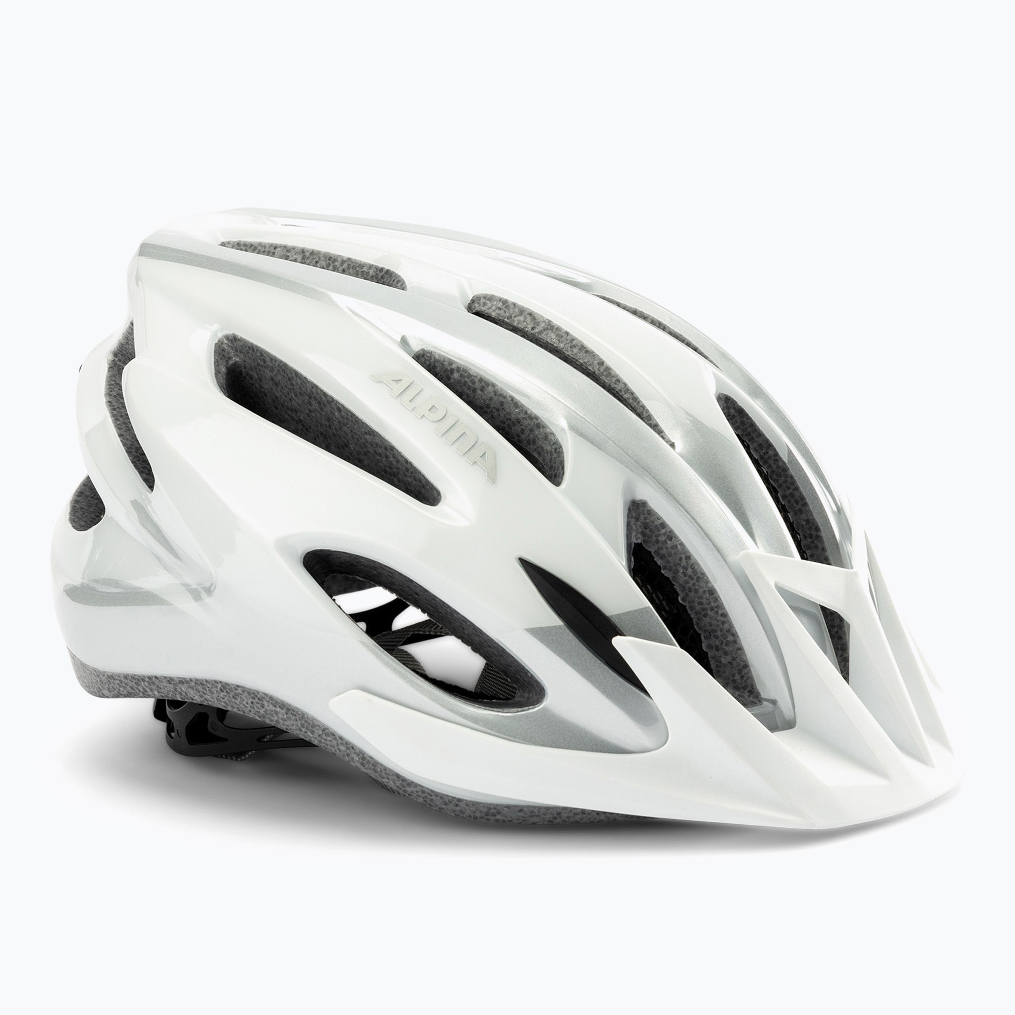 Cyklistická prilba Alpina MTB 17 white/silver (MTB 17 A9719110)