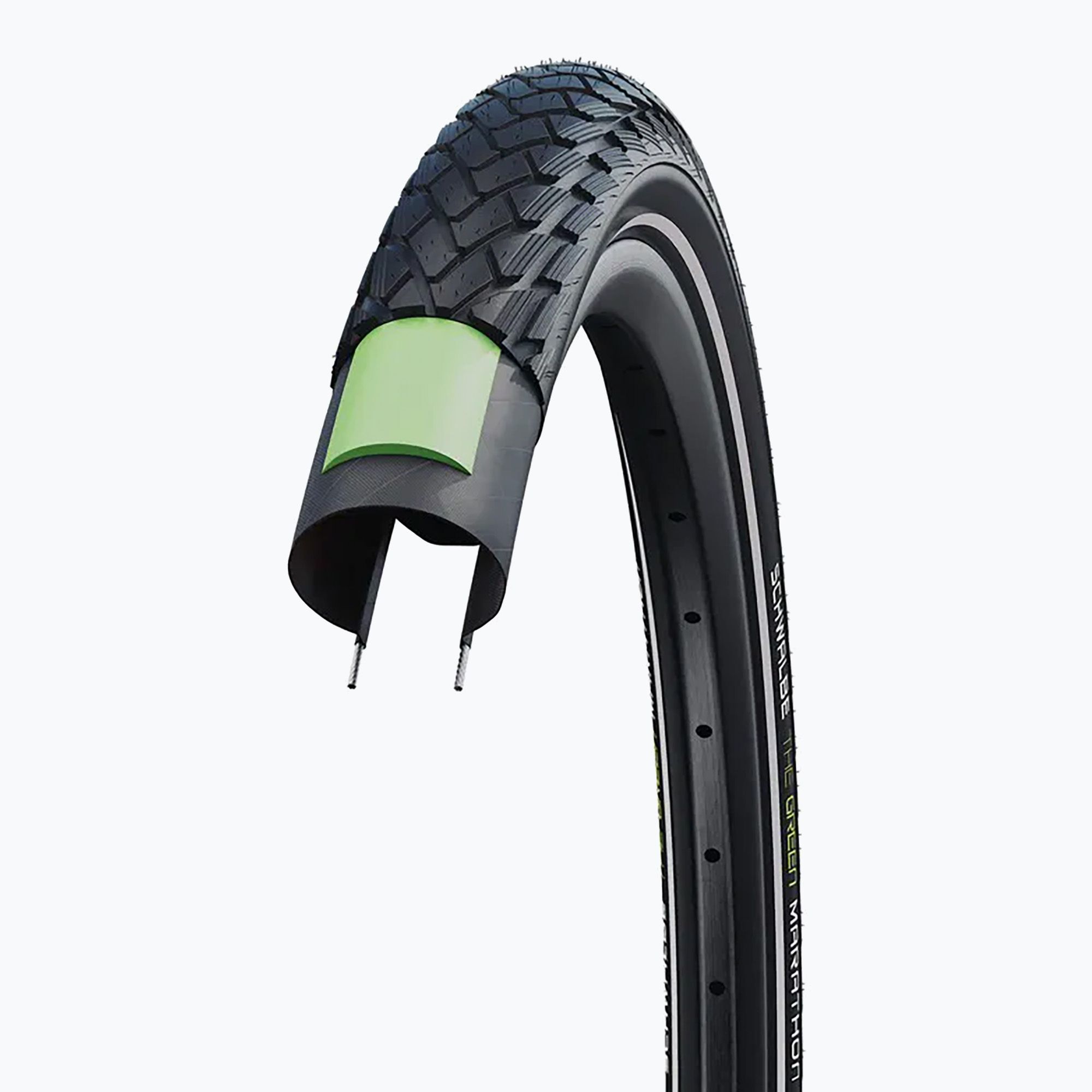 Cyklistická pneumatika SCHWALBE Green Marathon GreenGuard Addix Eco 28 x 1.50 black reflex (Green Marathon GreenGuard Addix Eco 11159394)