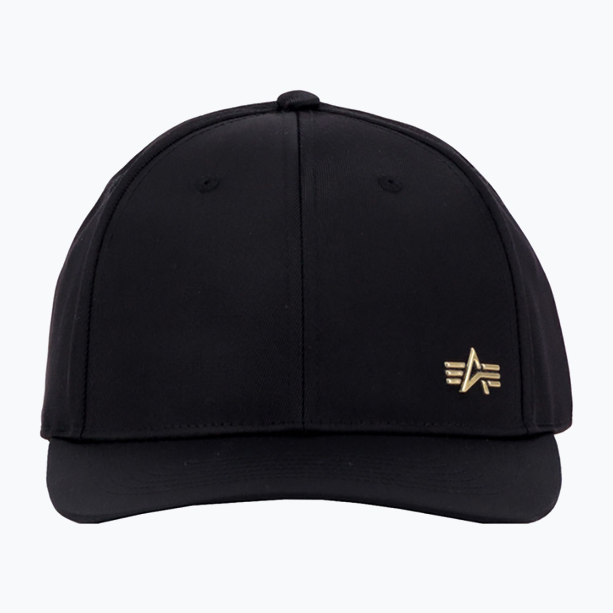 Alpha Industries pánska baseballová čiapka Metal Label black/shiny gold (Metal Label 156905)