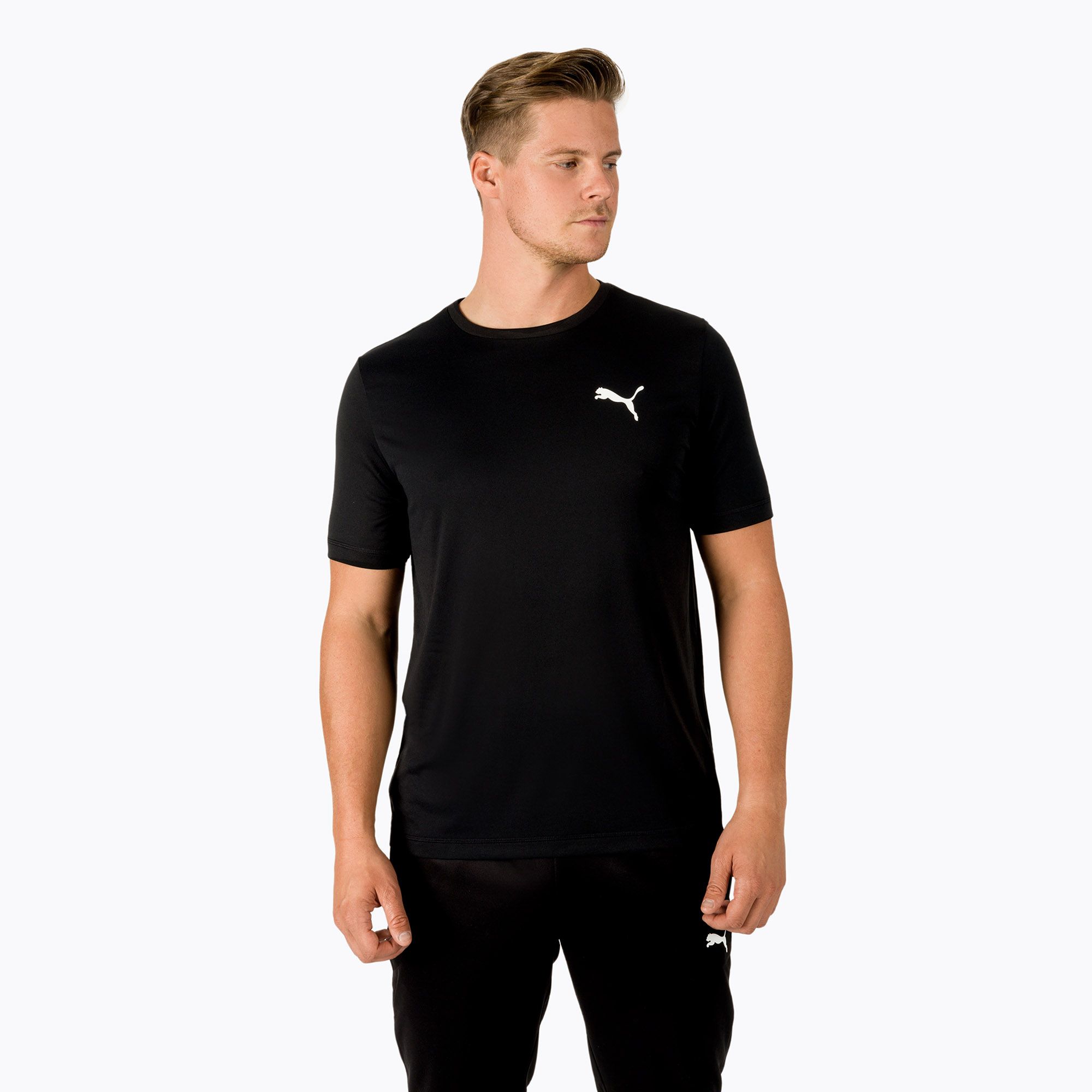 Pánske tréningové tričko PUMA Active Small Logo black 586725 (Active Small Logo 586725 01)