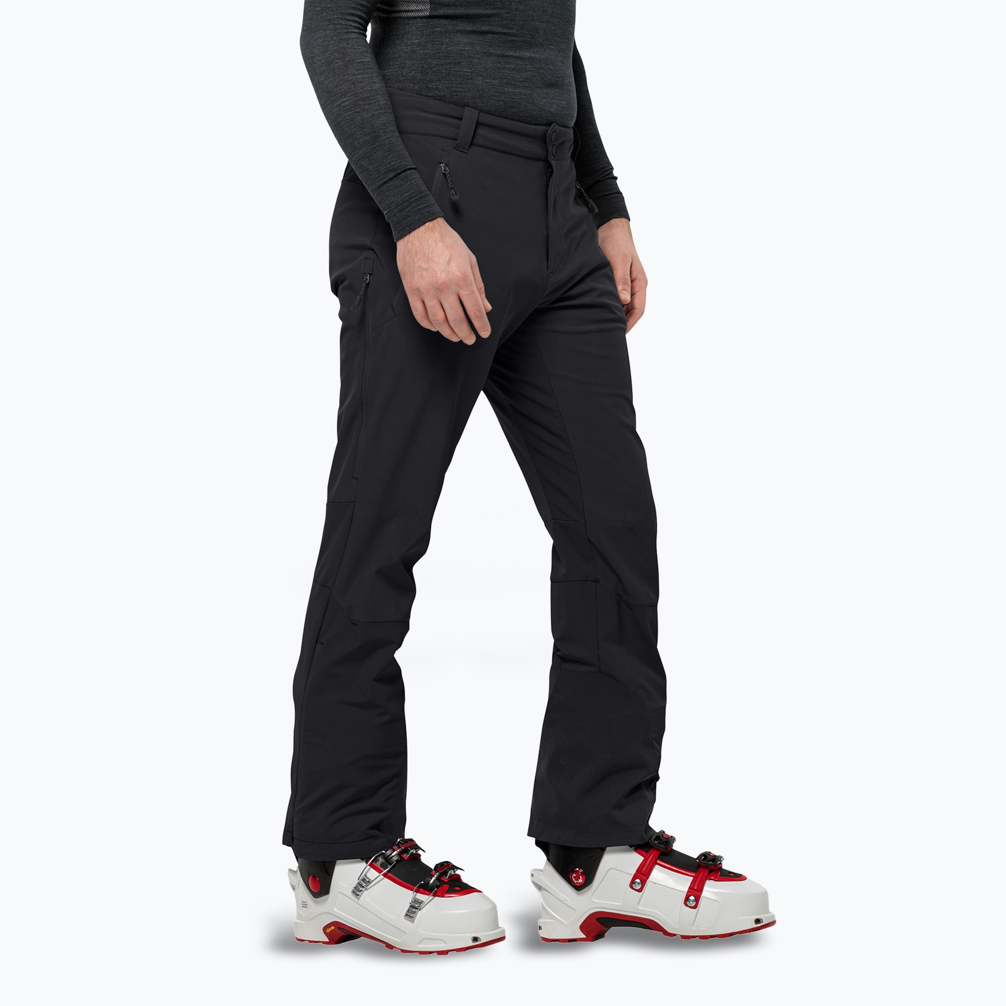 Pánske softshellové nohavice Jack Wolfskin Alpspitze Tour black