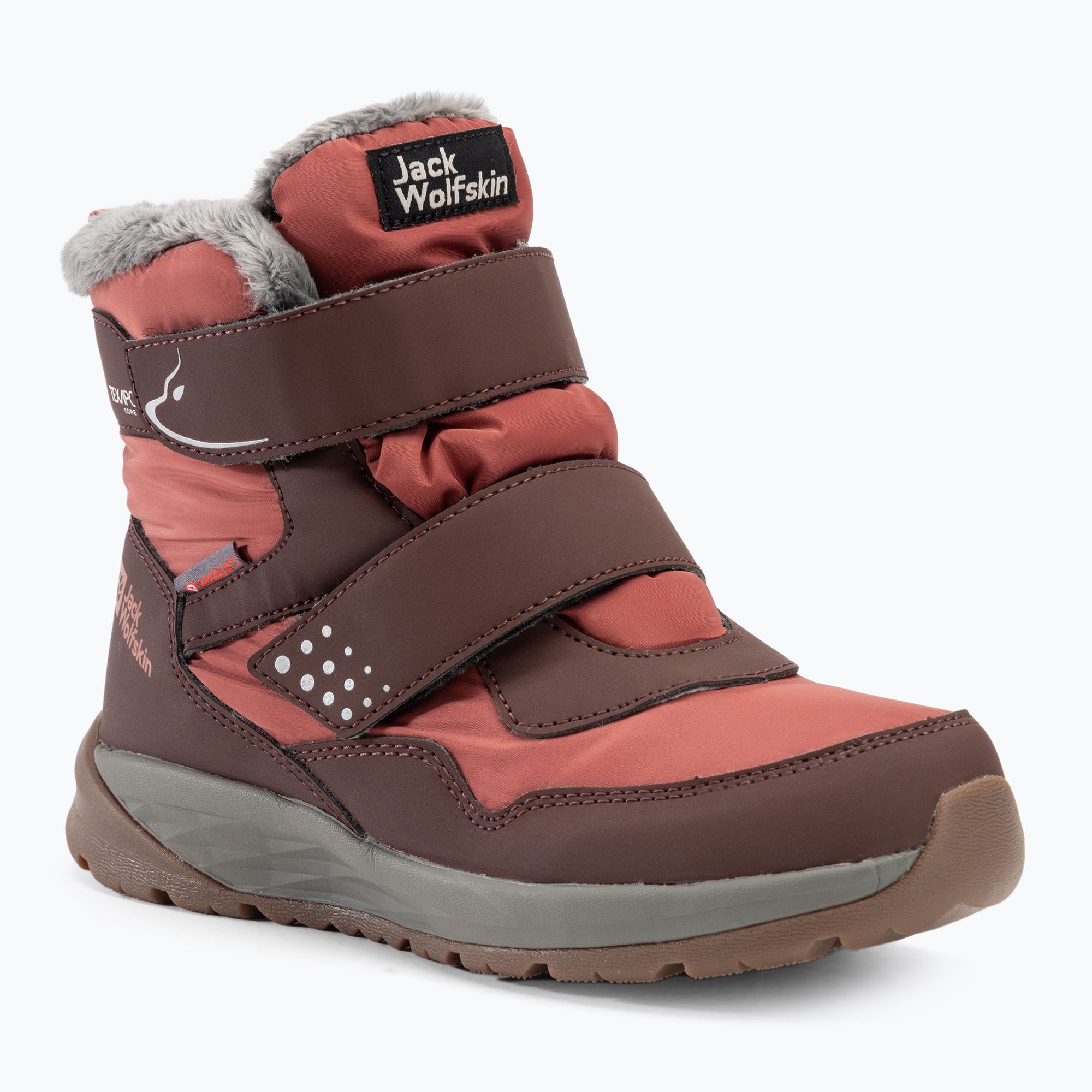 Detské topánky Jack Wolfskin Polar Bear-B Texapore Mid Vc dark mahogany (Polar Bear-B Texapore Mid Vc A62146_2699_F55)