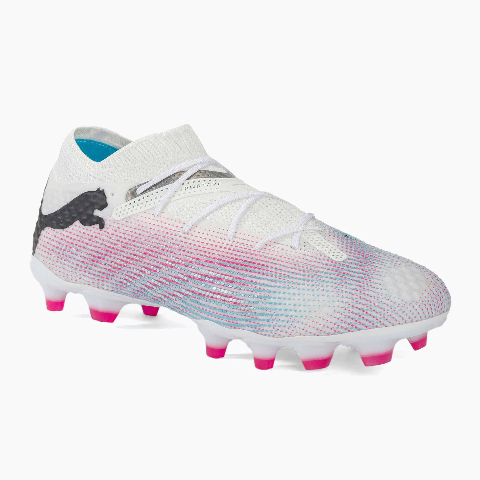 Futbalová obuv PUMA Future 7 Pro+ FG/AG puma white/puma black/poison pink (Future 7 Pro+ FG/AG 107705)