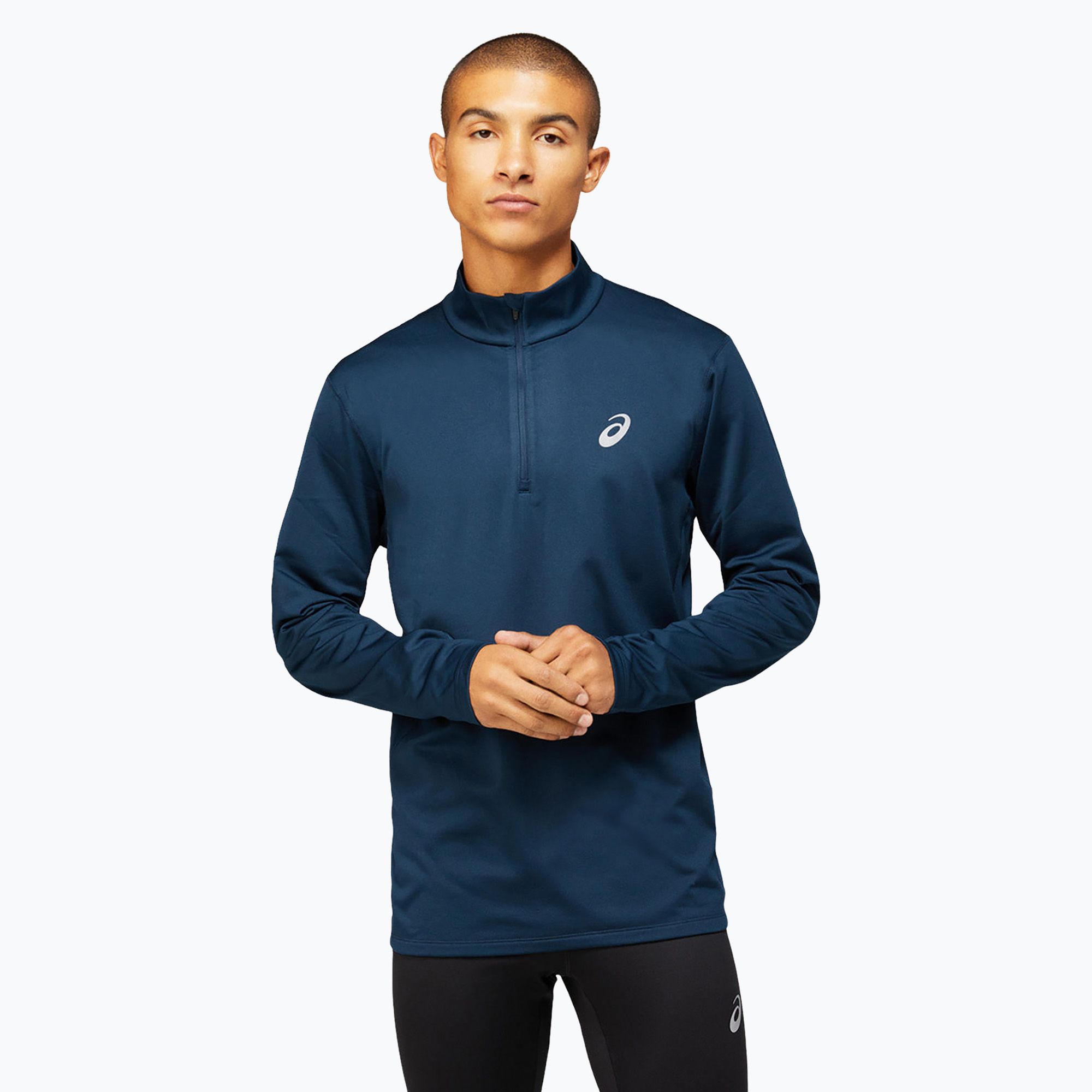 Pánska bežecká mikina ASICS Core 1/2 Zip Winter Top french blue (Core 1/2 Zip Winter Top 2011C347-400)